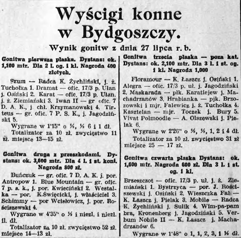 Wyścigi Konne w Bydgoszczy Gazeta Bydgoska 30 lipca 1927 (Custom).jpg