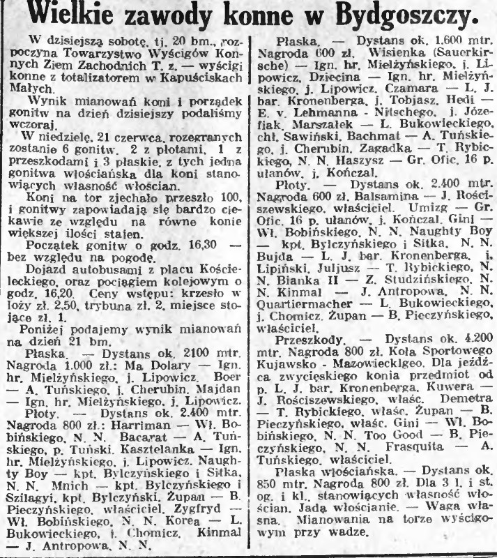 Wielkie zawody konne w Bydgoszczy  Gazeta Bydgoska 21 czerwiec 1931 (Custom).jpg